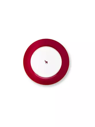 PIP STUDIO | Speiseteller 26,5cm LOVE BIRDS Dark Red | 